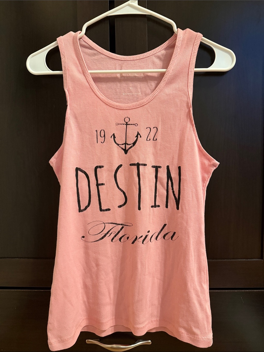 Pink Destin Florida Graphic Tank Top